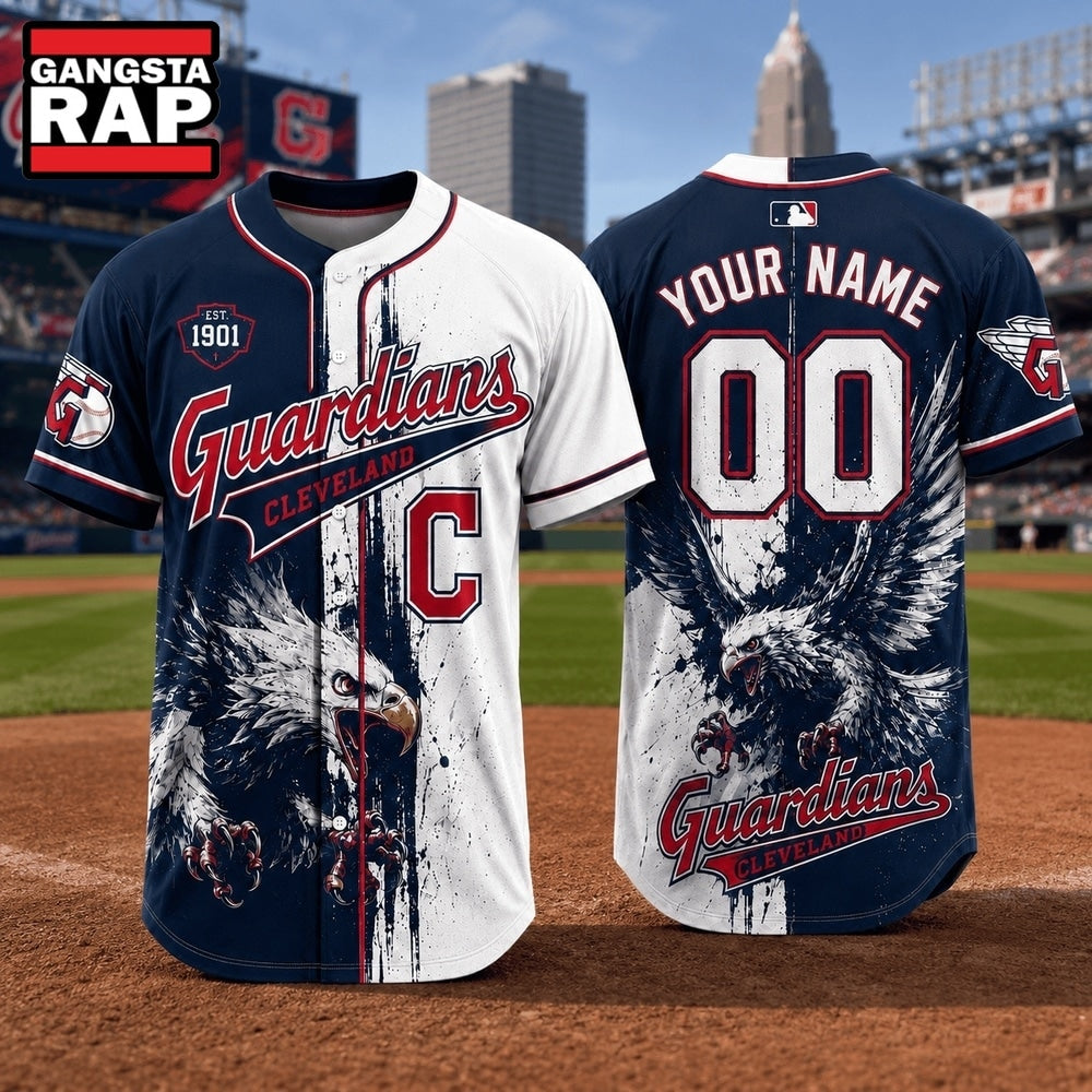Cleveland Guardians 2026 MLB Eagle America Personalized Baseball Jersey