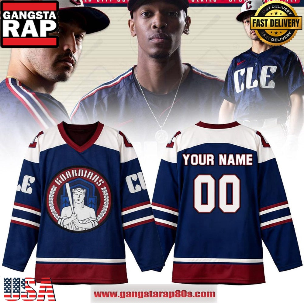Cleveland Guardians City Connect 2026 Custom Hockey Jersey