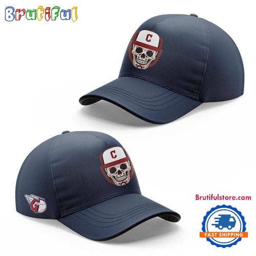 Cleveland Guardians NOCHE LATINA Skull Logo Baseball Cap