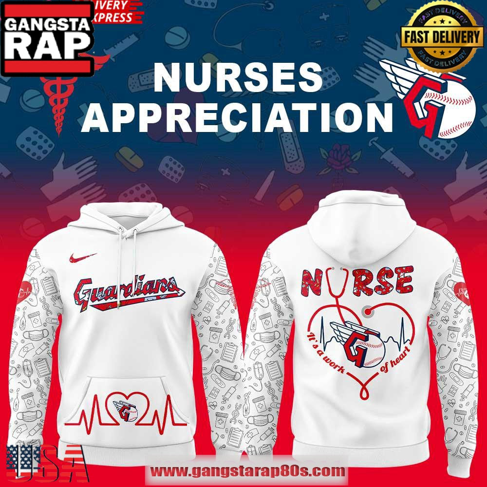 Cleveland Guardians Nurses Appreciation 2025 Unisex Hoodie