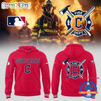 Cleveland Guardians x Firefighter Appreciation Night Red Hoodie T-Shirt