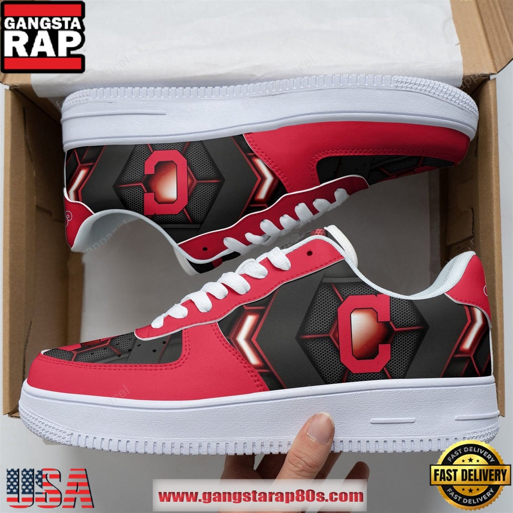 Cleveland Indians AF 1 Running Sneakers Shoes