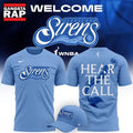 Cleveland Sirens 2028 WNBA Hear The Call T Shirt . Trending 3D Shirt