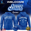 Cleveland Sirens 2028 WNBA Primary Logo Blue Hoodie T-Shirt