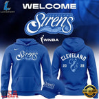 Cleveland Sirens 2028 WNBA Primary Logo Blue Hoodie T-Shirt