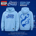 Cleveland Sirens 2028 WNBA Primary Logo Erie Blue Hoodie . Trending 3D Shirt