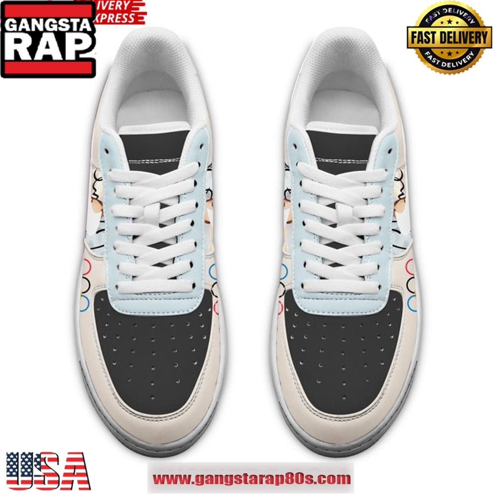 C?line Dion x Olympic Paris Limited Edition Air Force 1 Running Sneakers Shoes