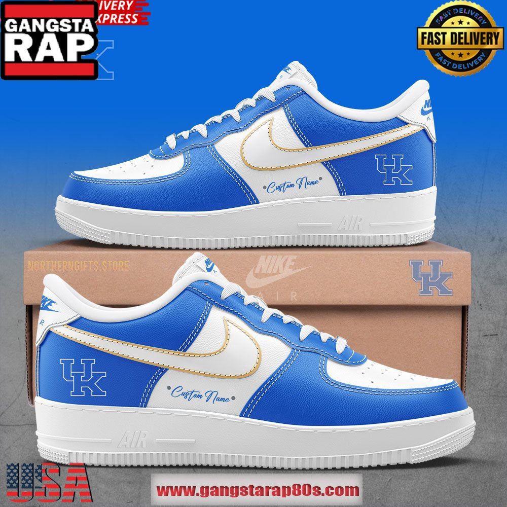 Coach Mark Pope New Exclusives Kentucky Wildcats Air Force 1 Running Sneakers Shoes