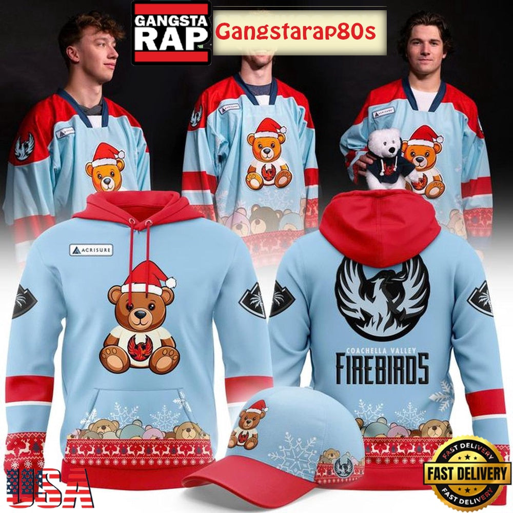 Coachella Valley Firebirds Teddy Bear Toss 2025 Unisex Hoodie T-Shirt