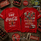 Coca-Cola 140th Anniversary 1886-2026 Red T-Shirt