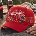 Coca-Cola 140th Anniversary Red Baseball Cap
