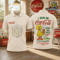 Coca-Cola Big Bird Retro Lovers Cream Polo Shirt