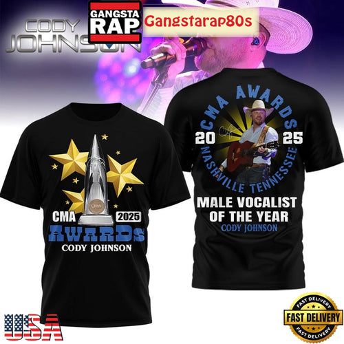 Cody Johnson Male Vocalist Of The Years Awards 2025 Unisex T Shirt