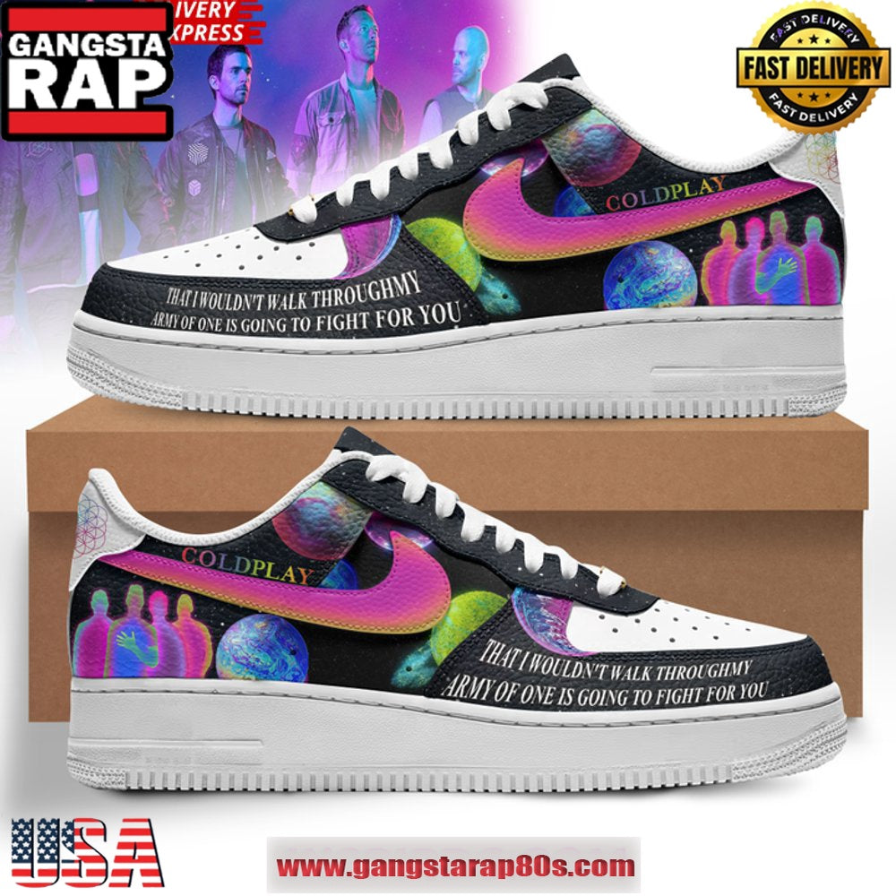 COLDPLAY Army Of Limited Edition Air Force 1 Sneakers Shoes