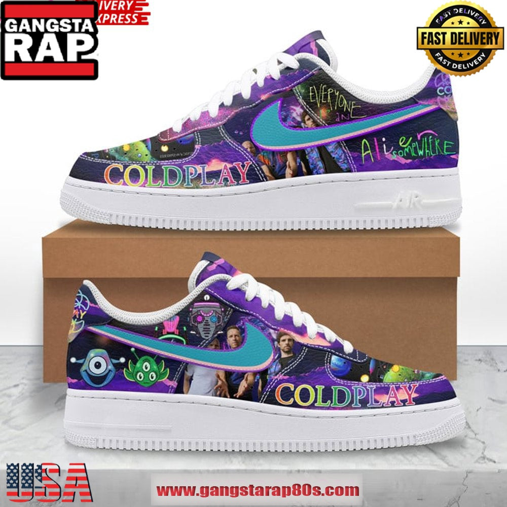 Coldplay Limited Edition Air Force 1 Running Sneakers Shoes