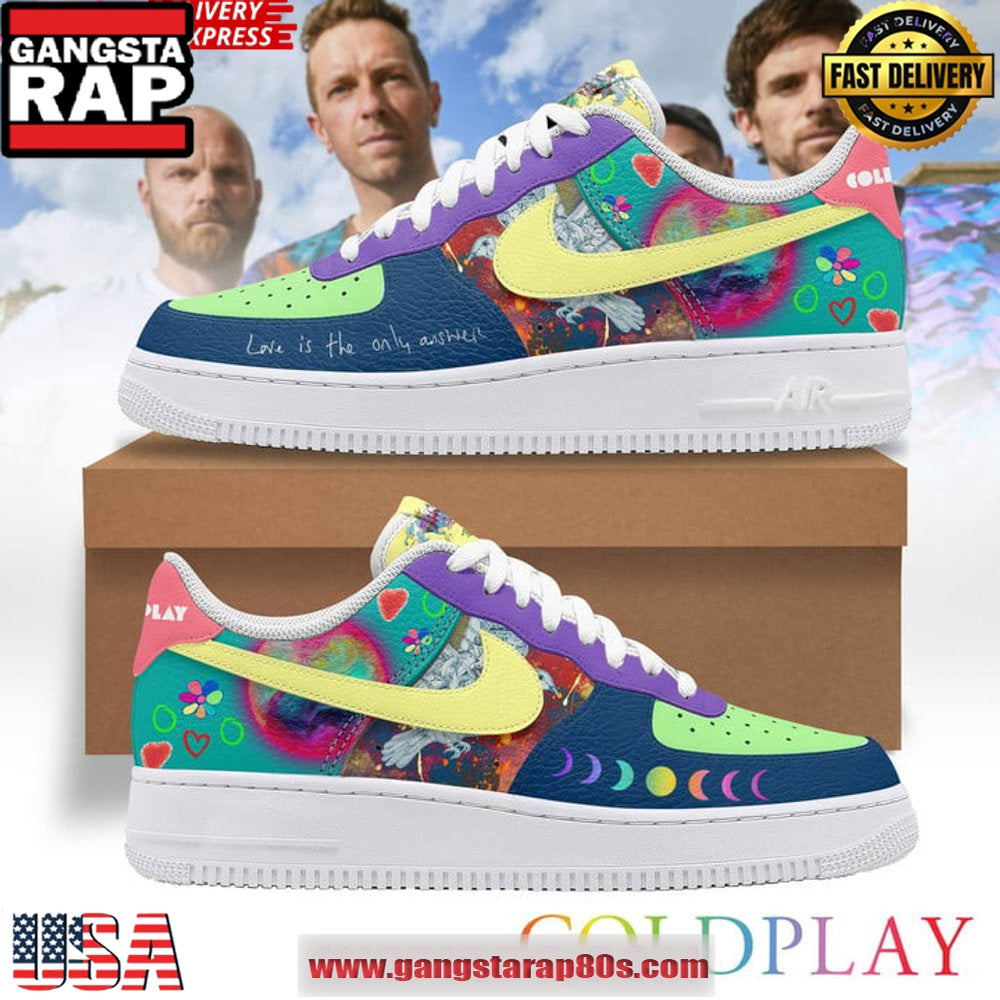 Coldplay x Limited Edition Air Force 1 Sneakers Shoes