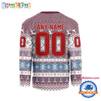 Colorado Avalanche 2025 NHL Christmas Personalized Hockey Jersey Design