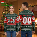 Colorado Avalanche Logo Custom Name And Number Ugly Christmas Sweater
