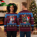 Colorado Avalanche Mickey Mouse Christmas Characters Ugly Christmas Sweater