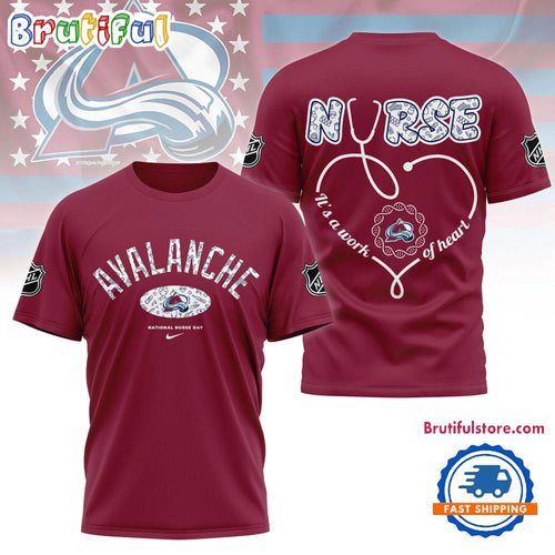 Colorado Avalanche NHL Nurse Appreciation Month 3D T Shirt