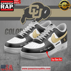Colorado Buffaloes Custom Air Force 1 Running Sneakers Shoes