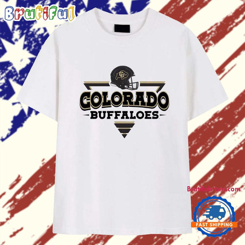 Colorado Buffaloes Football Triangle Helmet T Shirt