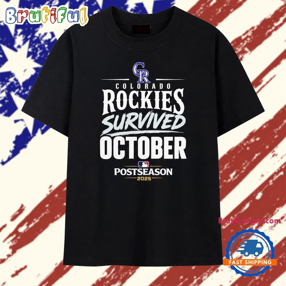 Colorado Rockies 2026 MLB Playoffs Survived October T Shirt