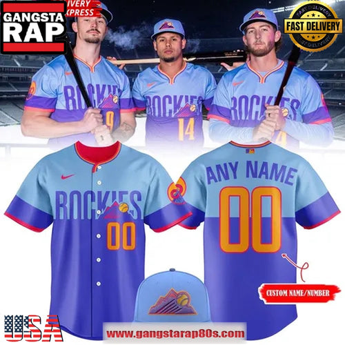 Colorado Rockies City Connect Uniform 2025 Custom Baseball Jersey Shirt