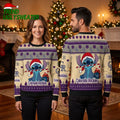Colorado Rockies Stitch Santa Hat Candy Cane Ugly Christmas Sweater