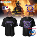 Colorado Rockies x Firefighter Appreciation Night Black Jersey