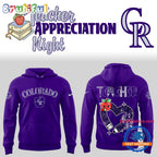Colorado Rockies x Teachter Appreciation Night Hoodie T-Shirt
