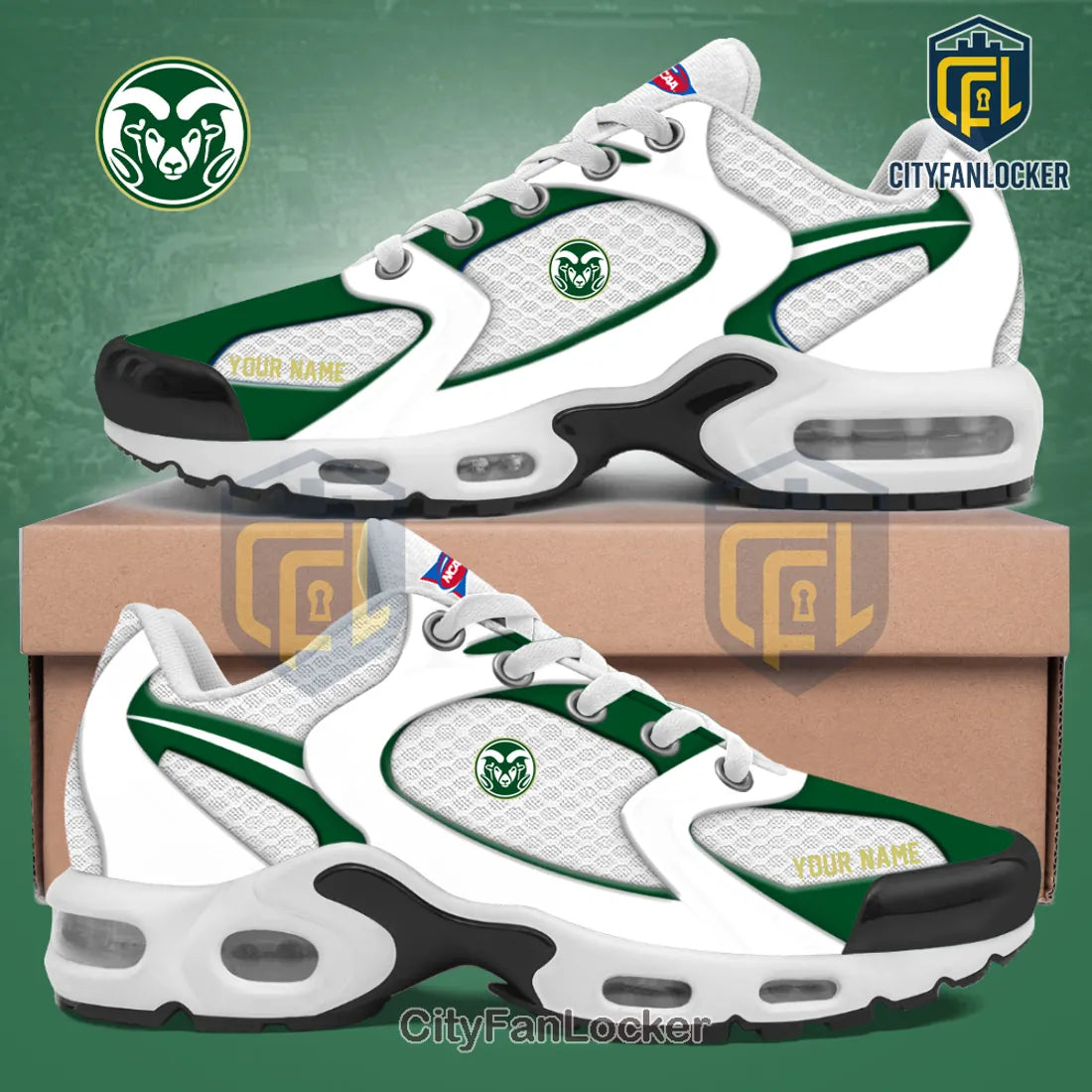 Colorado State Rams Personalized Air Max Sneakers