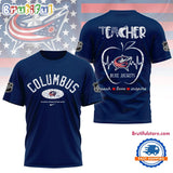 Columbus Blue Jackets NHL Teacher Appreciation Day 3D T Shirt