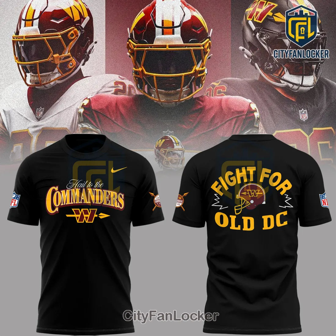 Commanders Football Hail to the Commanders Graphic Tee