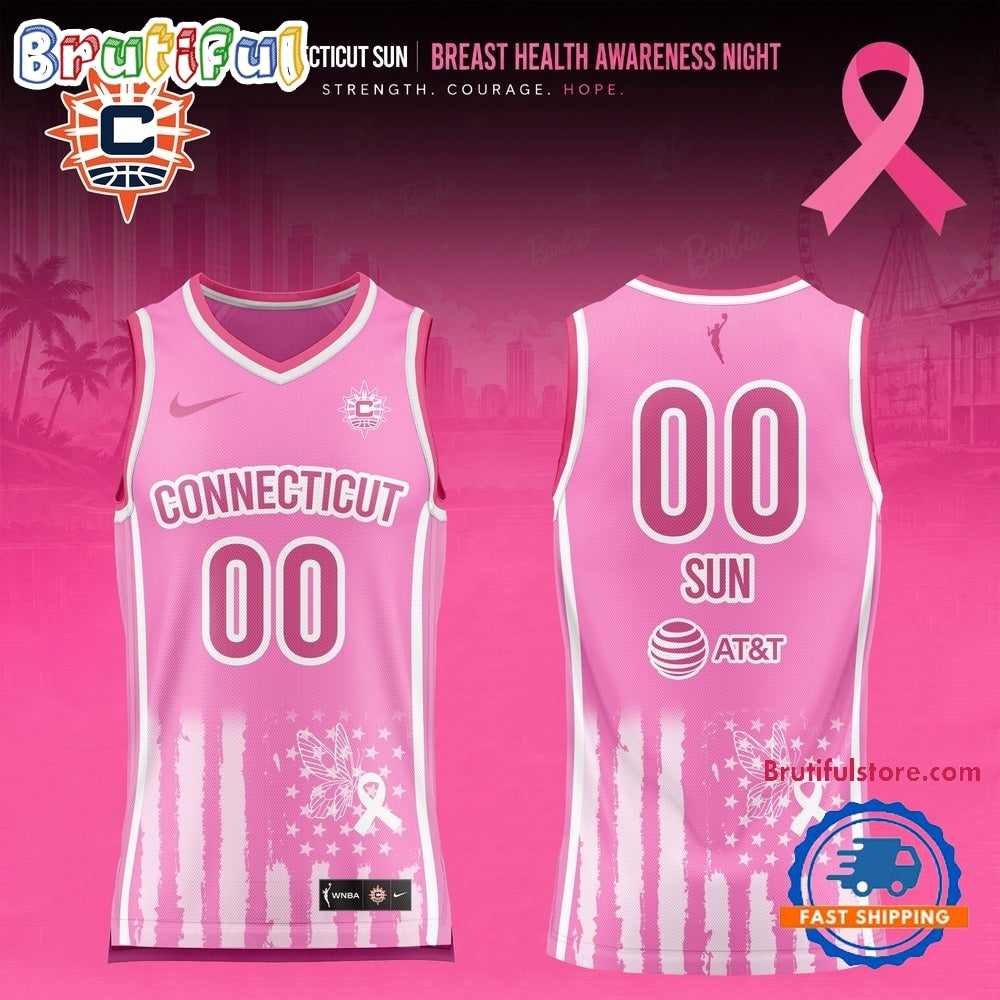 Connecticut Sun 2026 WNBA Breast Health Awareness Night Limited Edition Basketball Jersey