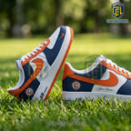 Connecticut Sun Navy Orange Custom Nike Air Force 1 Low Top