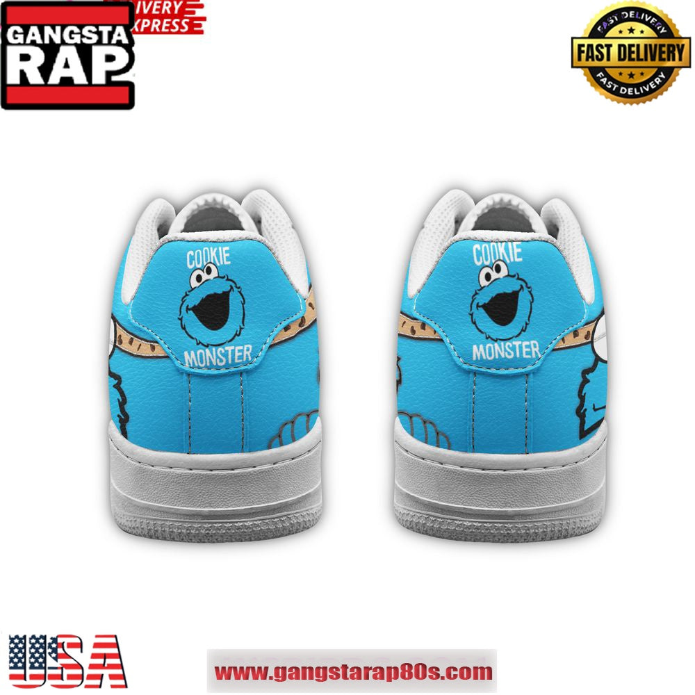 Cookie Monster Limited Edition Air Force 1 Shoes Running Sneakers