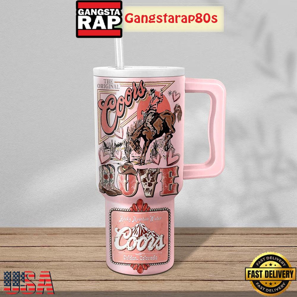 Coors Love Rodeo Personalized Tumbler Cup 40oz