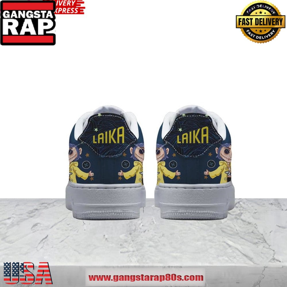 Coraline Be Wise Be Brave Be Tricky Air Force 1 Running Sneakers Shoes