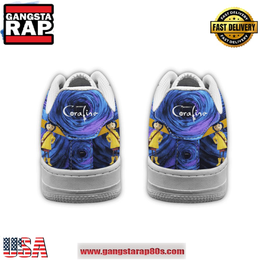 Coraline Mystery Limited Edition Air Force 1 Running Sneakers Shoes