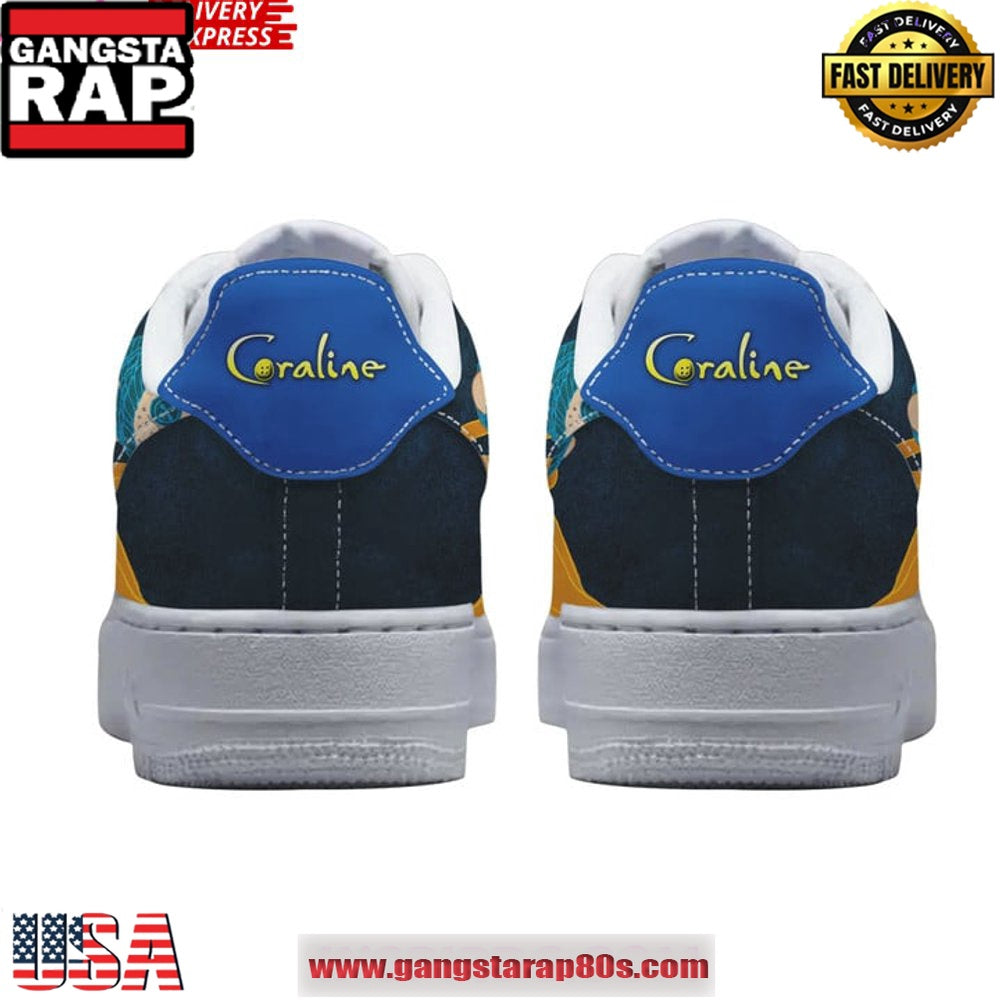 Coraline x Limited Edition Air Force 1 Running Sneakers Shoes