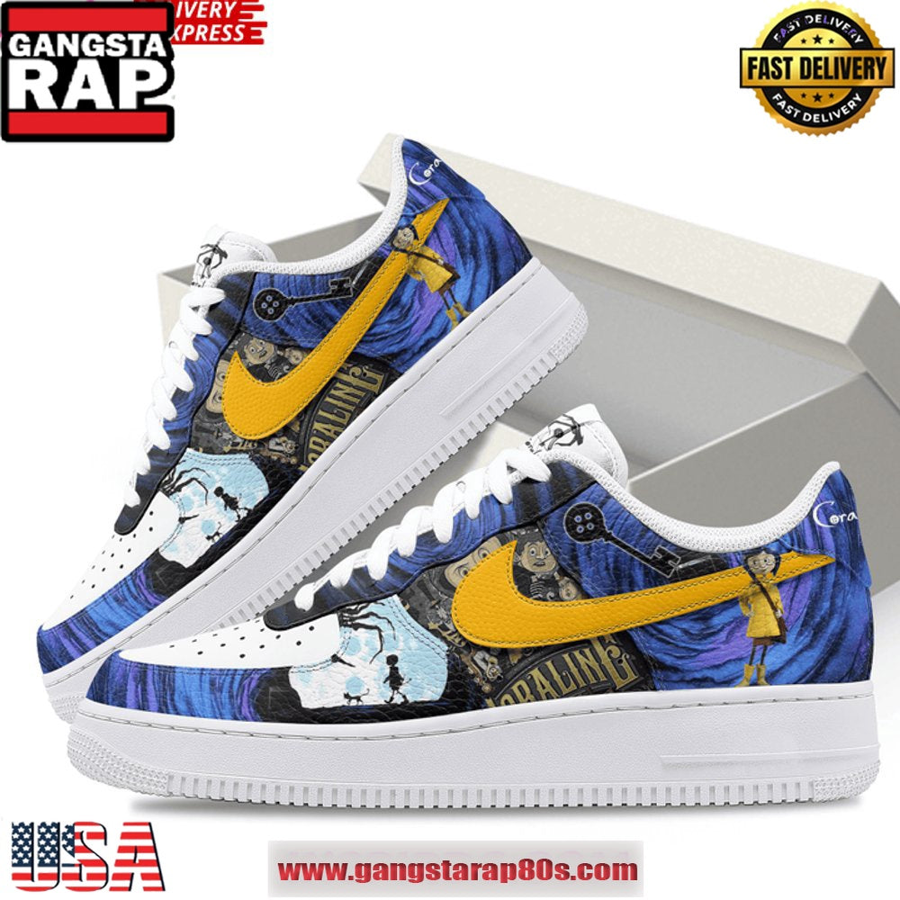 Coraline x Limited Edition Air Force 1 Sneakers Shoes