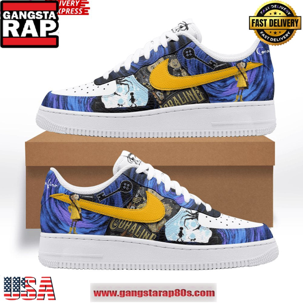 Coraline x Limited Edition Air Force 1 Sneakers Shoes