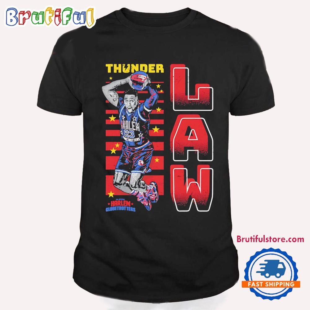 Corey Law Thunder Law Harlem Globetrotters Jam WWE T Shirt