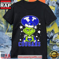 Cougars Love Grinch Heart Hand Christmas 2025 T Shirt