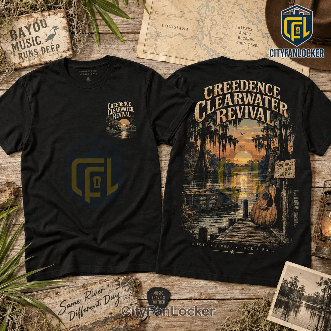 Creedence Clearwater Revival Bayou Rock Cotton Shirt