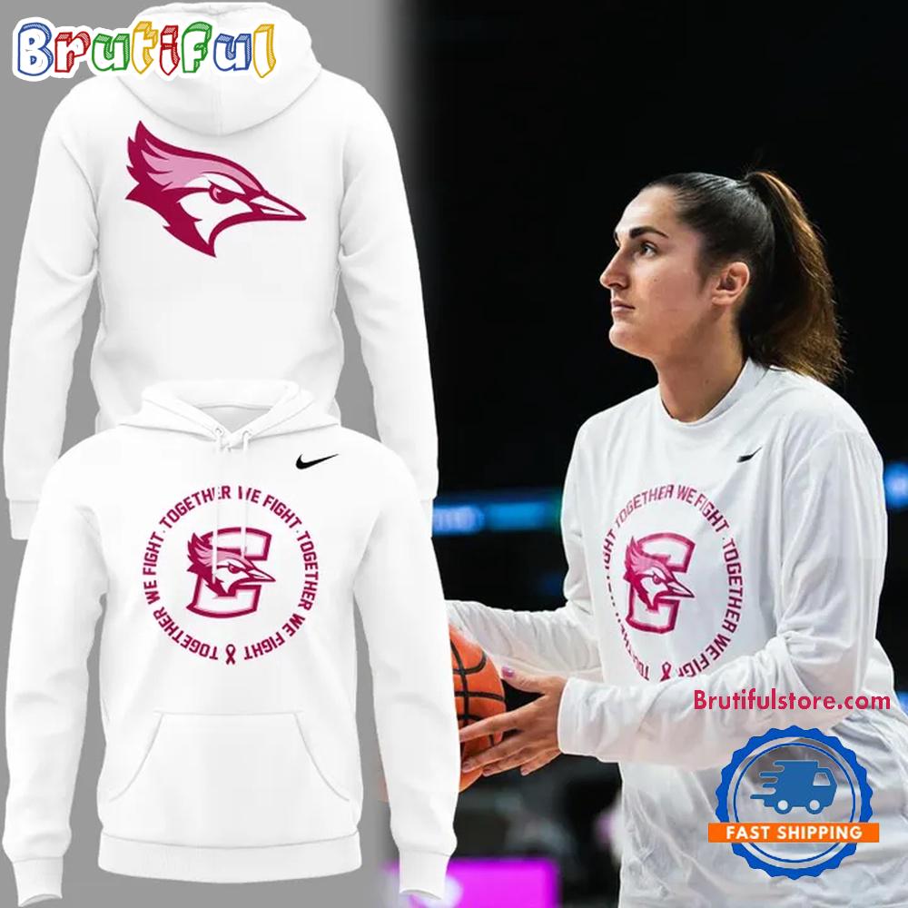 Creighton Bluejays Basketball Pink Out Together We Fight 2026 Limited Edition Hoodie T-Shirt