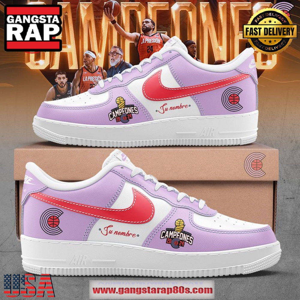 Criollos de Caguas Campeones 2024 Custom Name For Fans Air Force 1 Running Sneakers Shoes