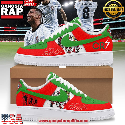 Cristiano Ronaldo Portugal Legacy Limited Edition Air Force 1 Running Sneakers Shoes