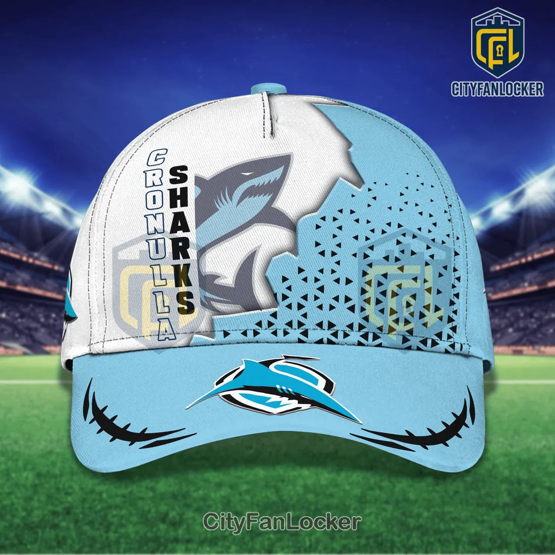 Cronulla Sharks Light Blue Mascot Baseball Cap
